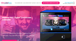 Desktop Screenshot of hirejukebox.co.uk