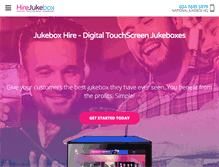 Tablet Screenshot of hirejukebox.co.uk